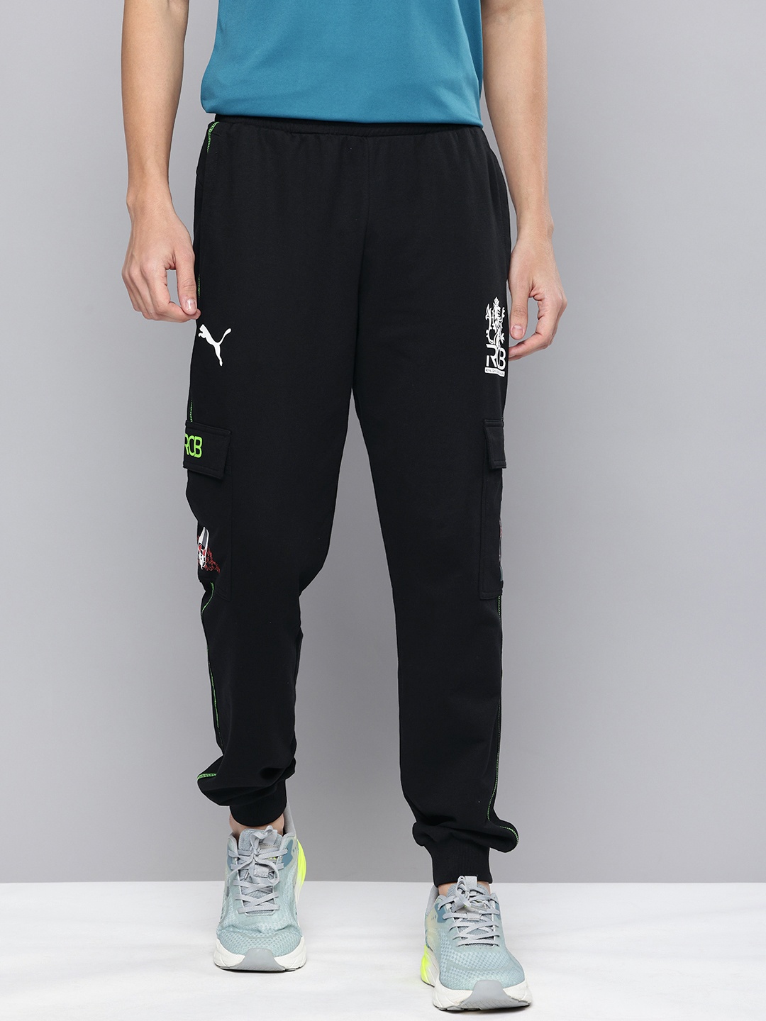 

PUMA x RCB Men Cricket Sports Joggers, Black