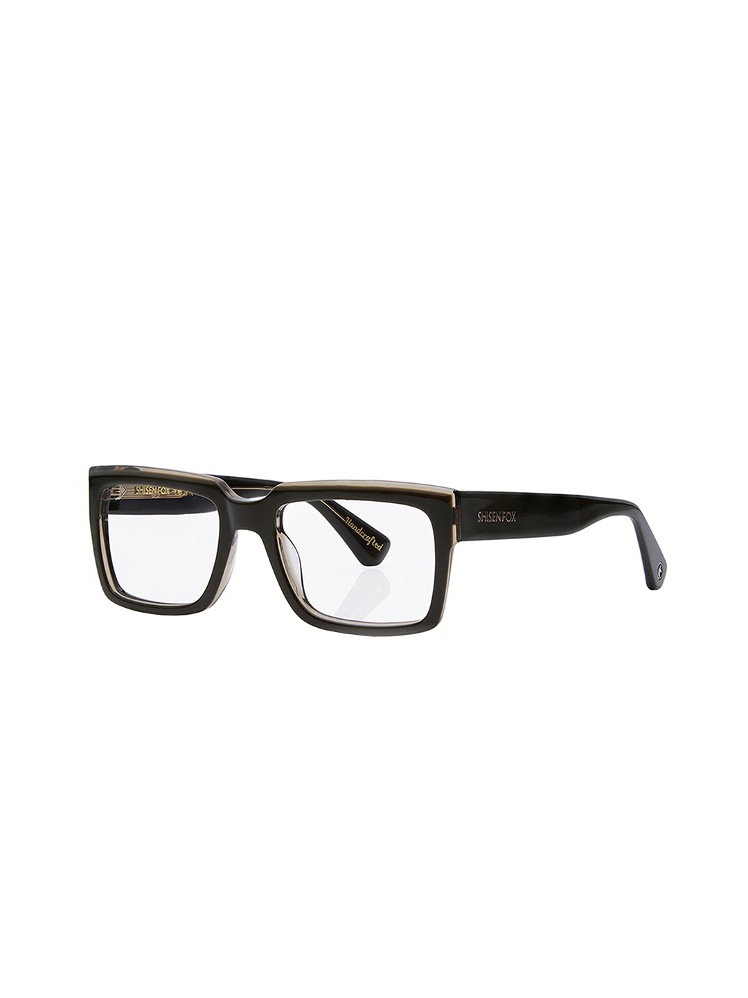 

Shisen Fox KOKORO Unisex Full Rim Square Frames, Black