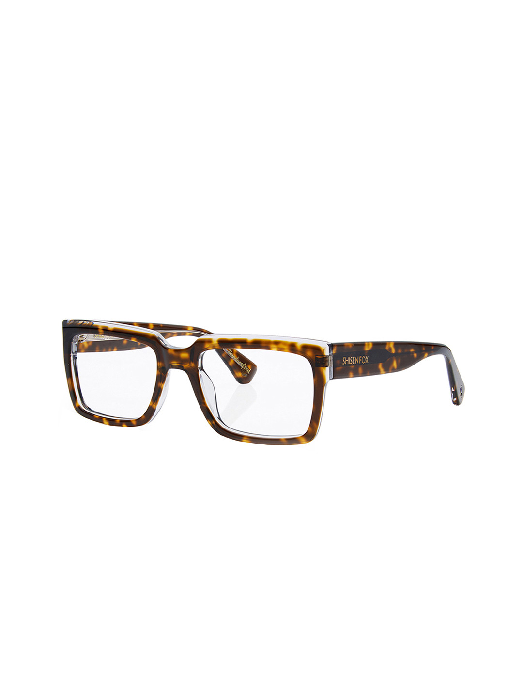 

Shisen Fox Unisex Full Rim Square Frames, Black