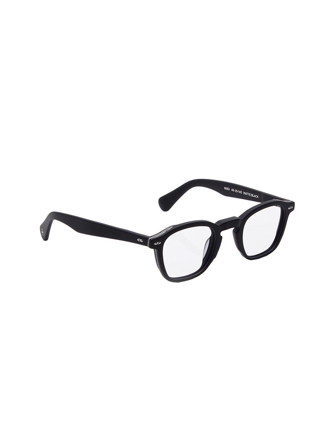 

Shisen Fox NIKO Unisex Full Rim Square Frames, Black