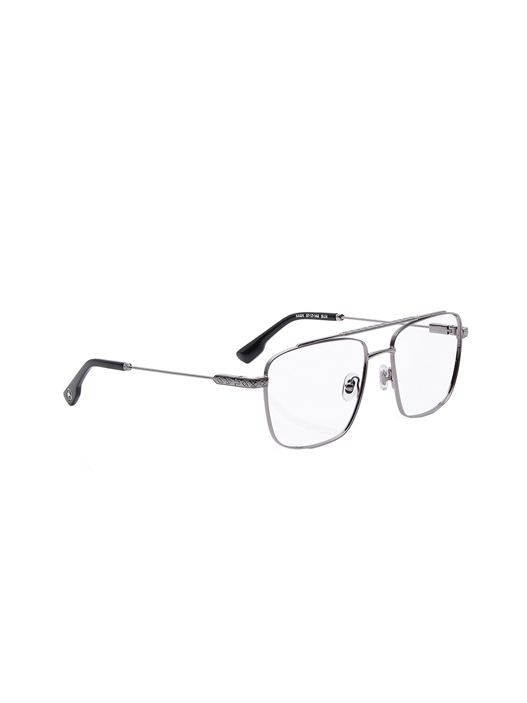 

Shisen Fox Unisex Full Rim Square Frames, Silver