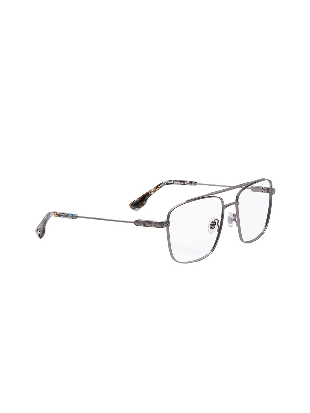 

Shisen Fox KAEN KAEN Unisex Full Rim Square Frames, Silver