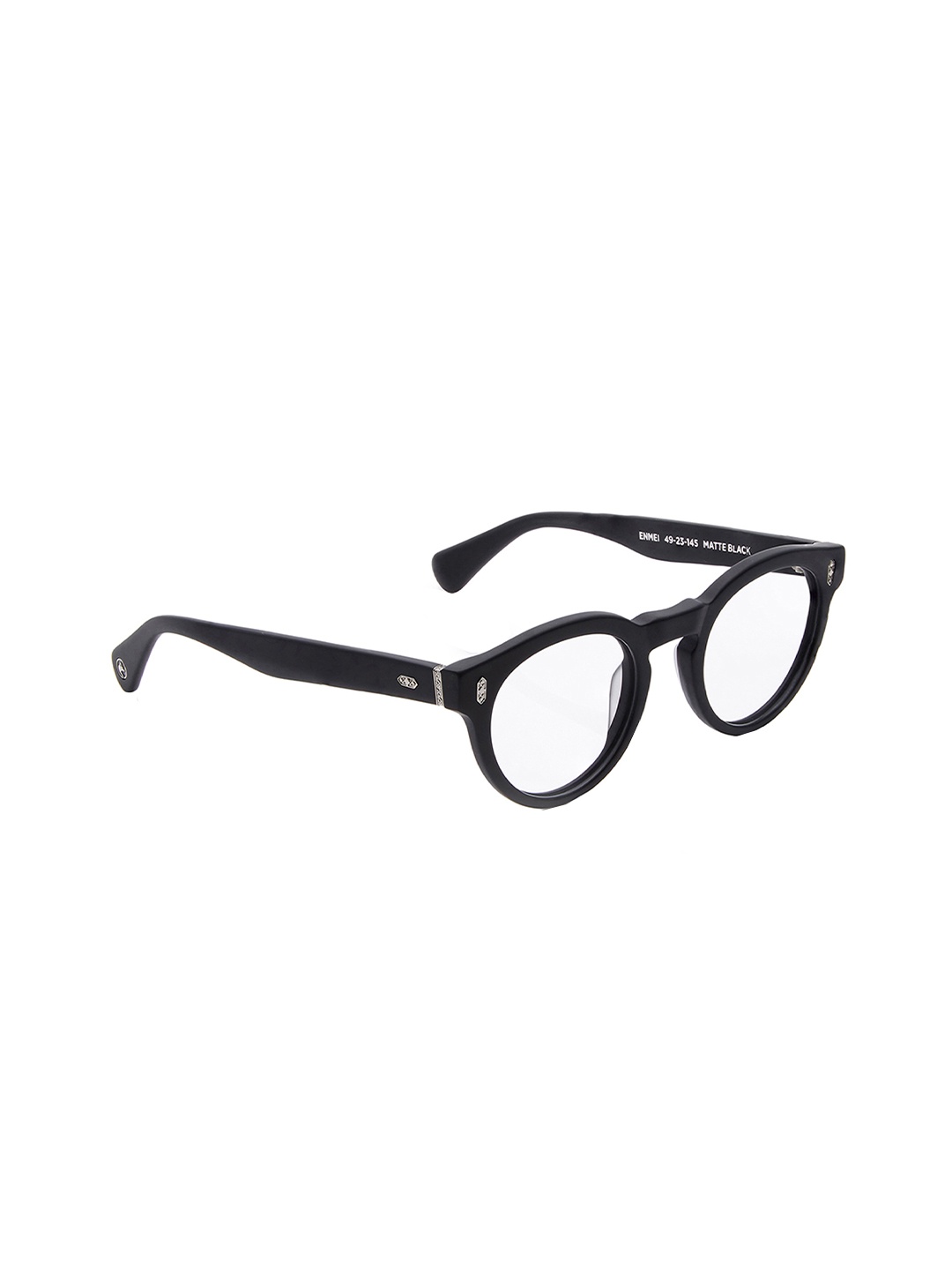 

Shisen Fox Unisex Full Rim Round Frames, Black