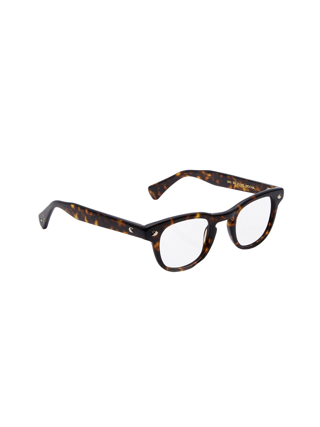 

Shisen Fox Unisex Full Rim Round Frames, Brown