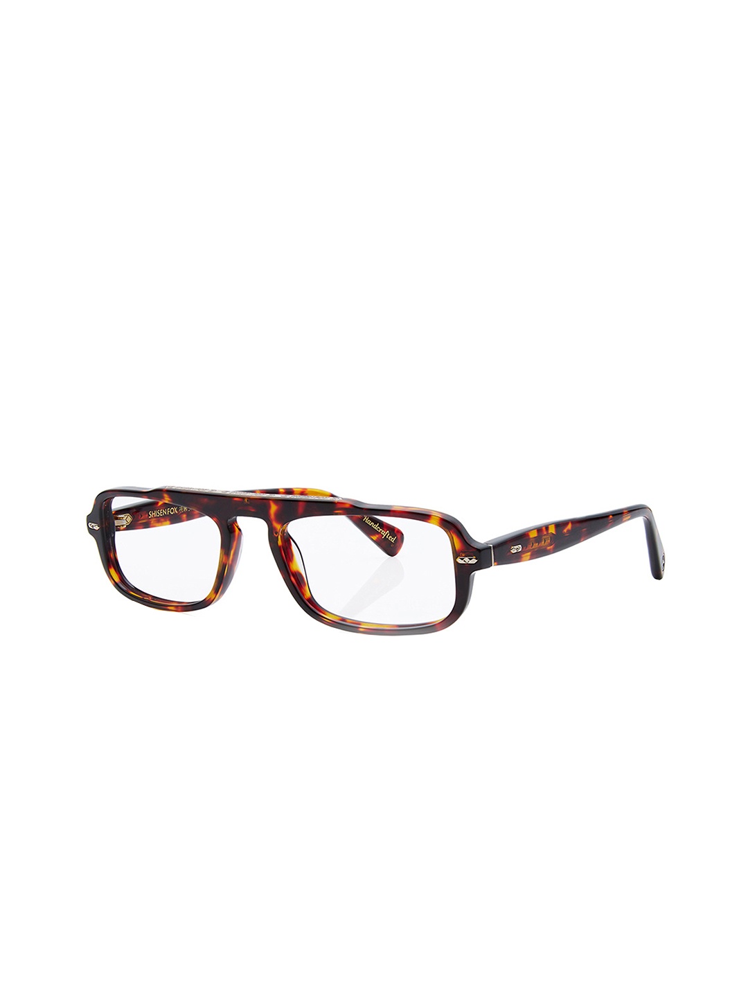 

Shisen Fox Unisex Full Rim Rectangle Frames, Brown