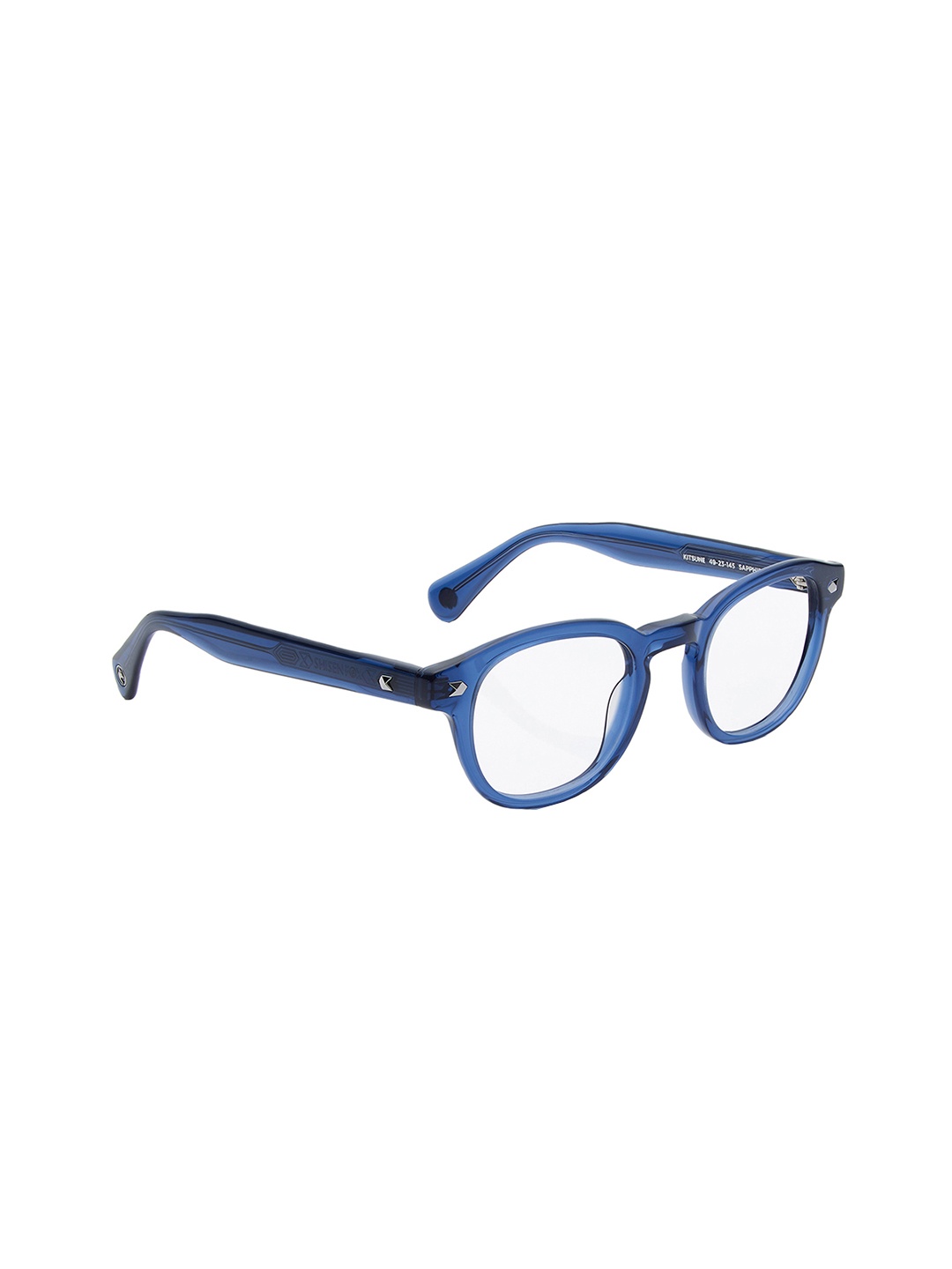 

Shisen Fox Unisex Full Rim Oval Frames, Blue