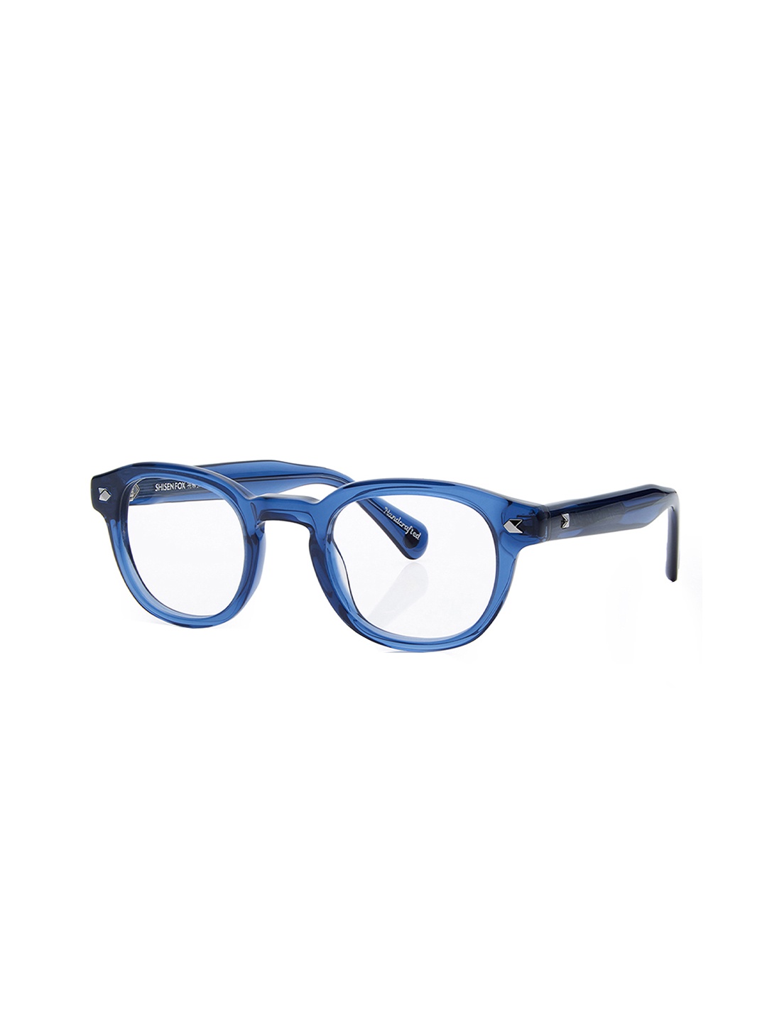

Shisen Fox Unisex Full Rim Oval Frames, Blue