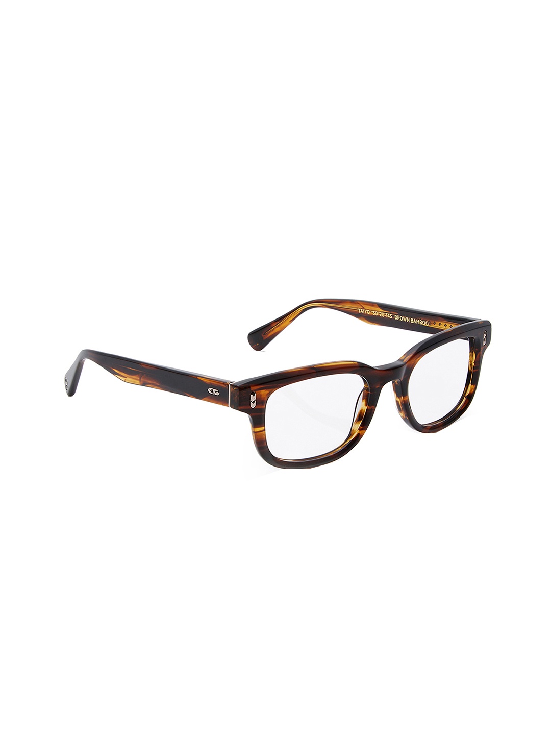 

Shisen Fox Unisex Abstract Printed Full Rim Rectangle Frames, Brown