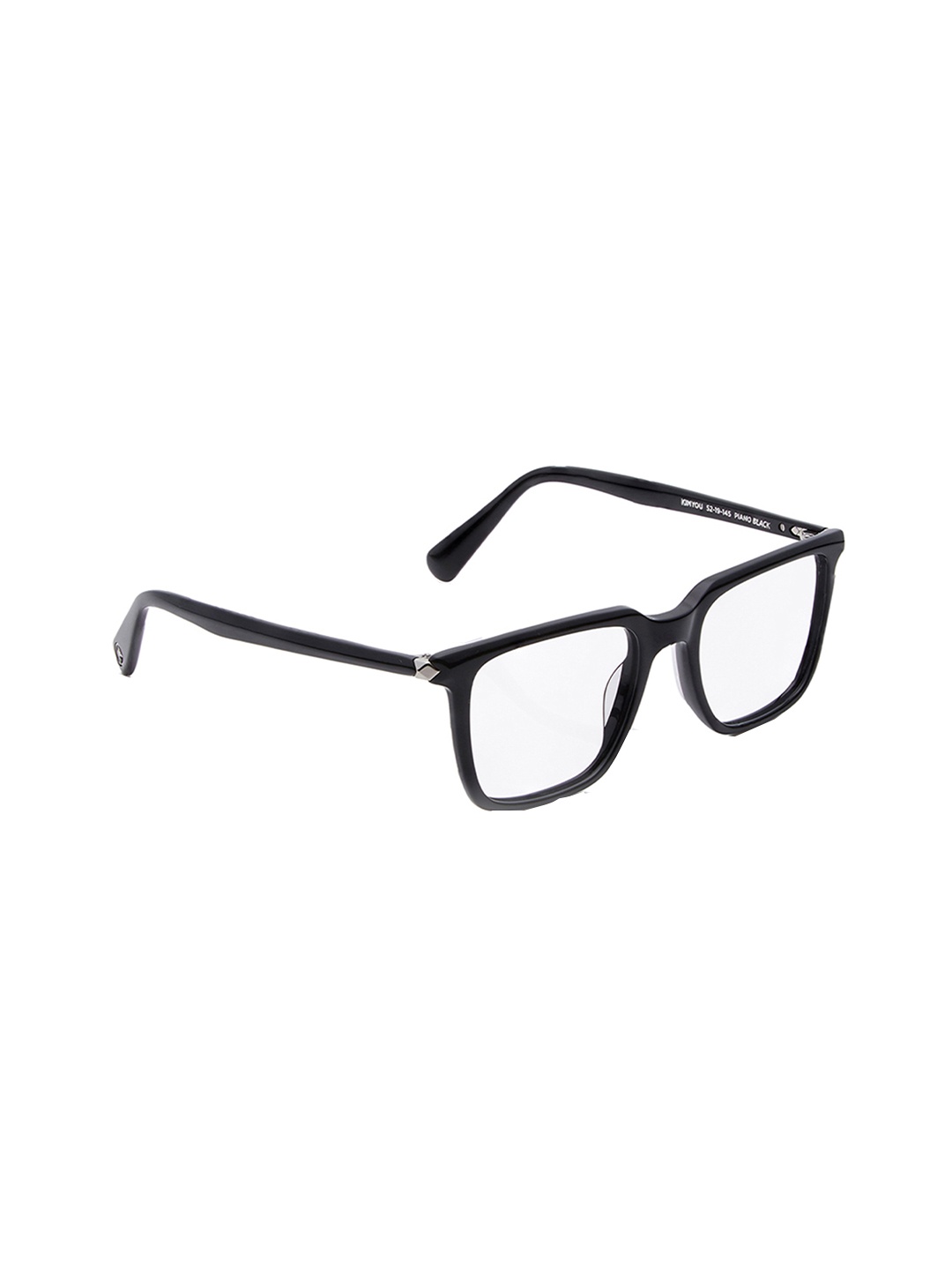 

Shisen Fox Unisex Full Rim Square Frames, Black