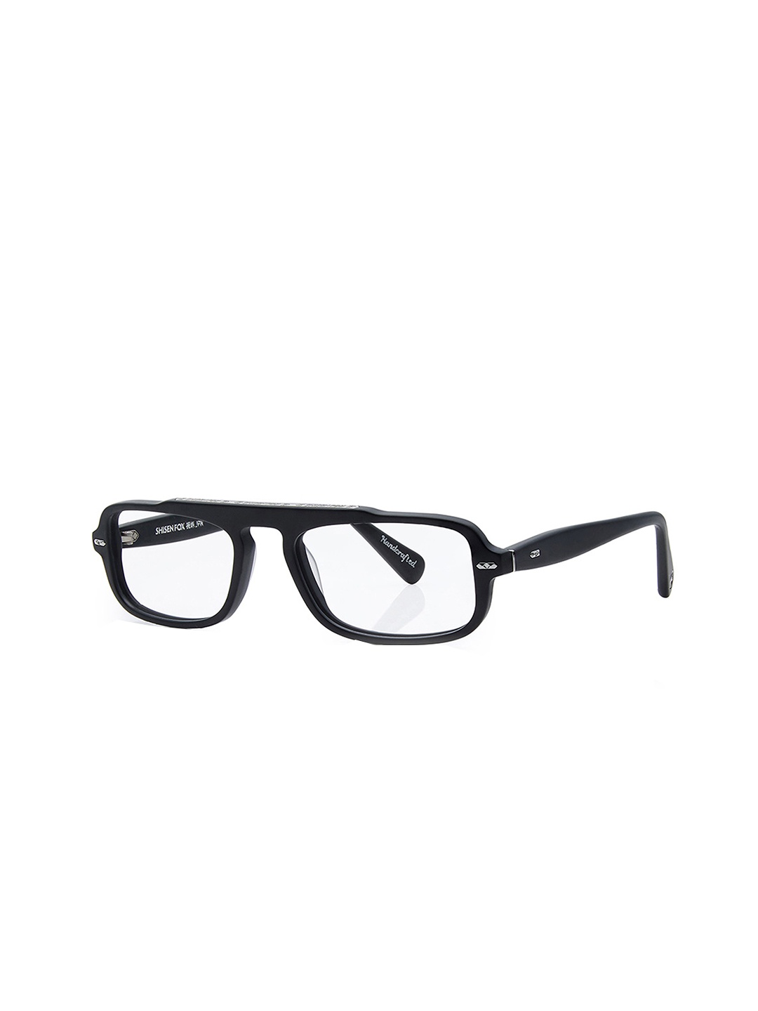 

Shisen Fox Unisex Full Rim Rectangle Frames, Black