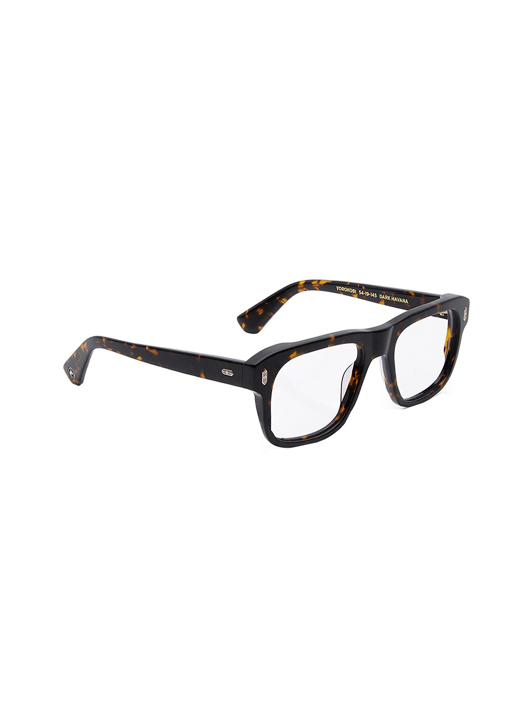 

Shisen Fox YOROKOBI Unisex Full Rim Square Frames, Brown