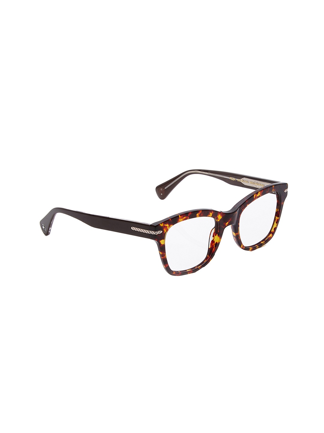 

Shisen Fox Unisex Full Rim Cateye Frames, Brown