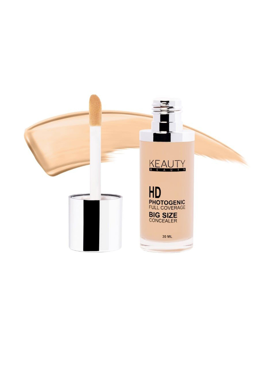 

Keauty Beauty HD Photogenic Full Coverage Liquid Concealer - 30 ml Shade - 02, Beige