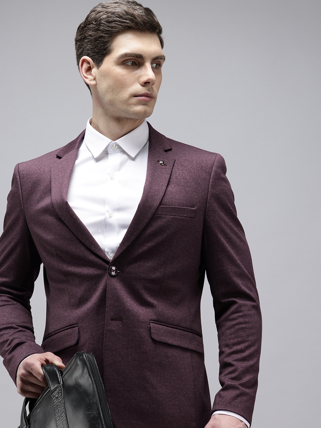 

Van Heusen Ultra Slim Fit Single-Breasted Formal Blazer, Violet