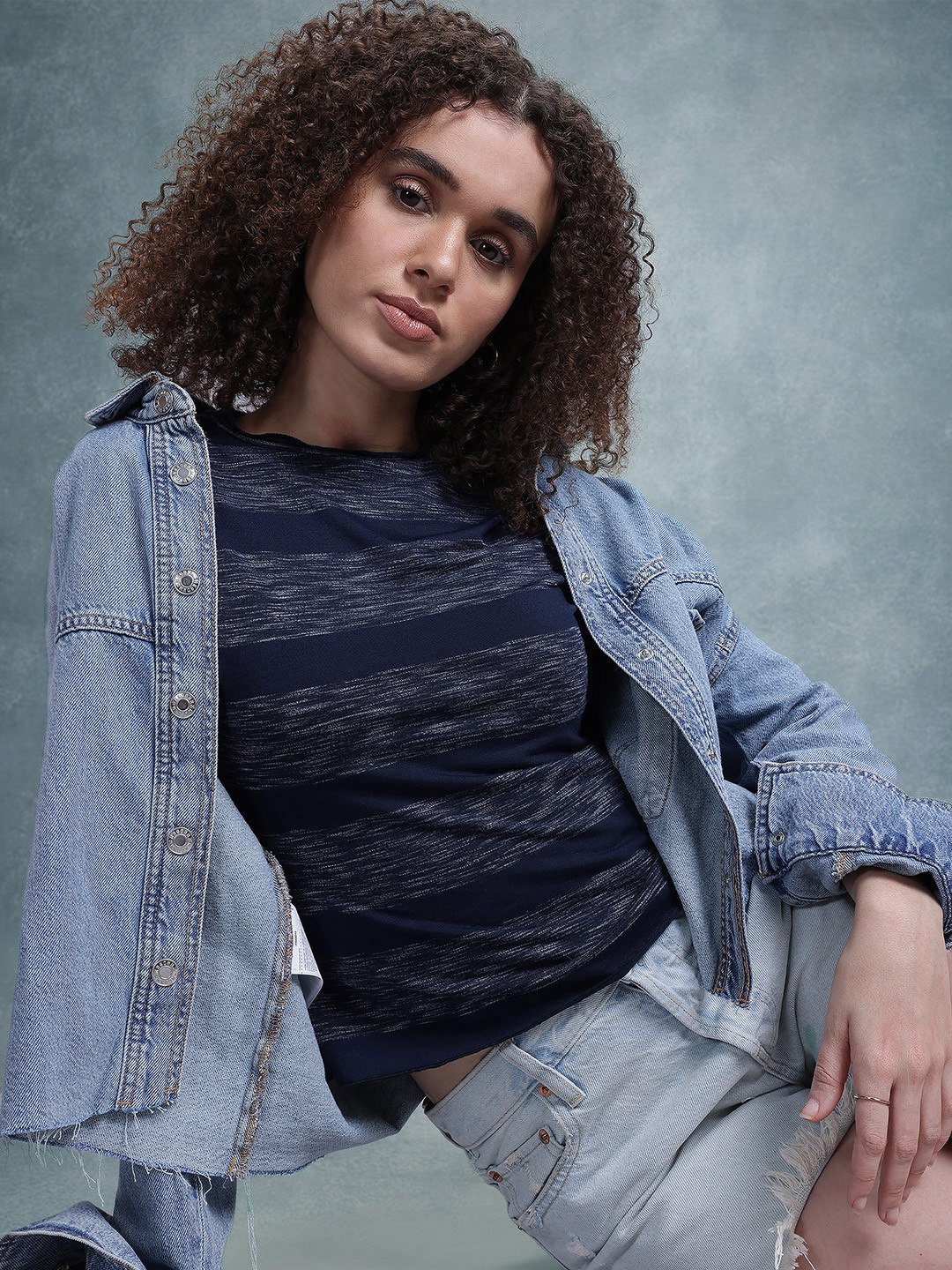 

The Roadster Life Co. Striped Top, Blue