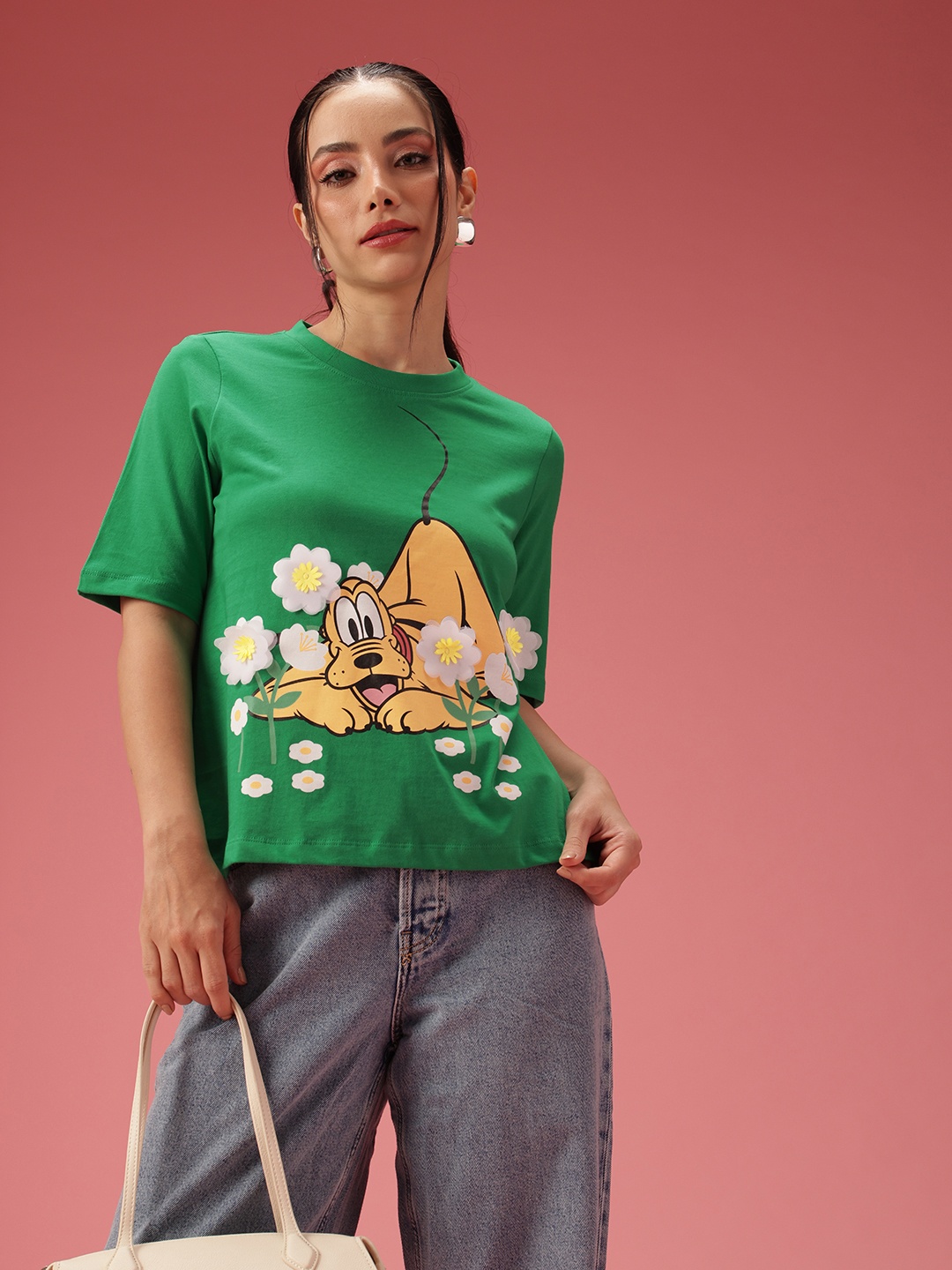 

DressBerry Scooby-Doo Printed Pure Cotton T-shirt, Green
