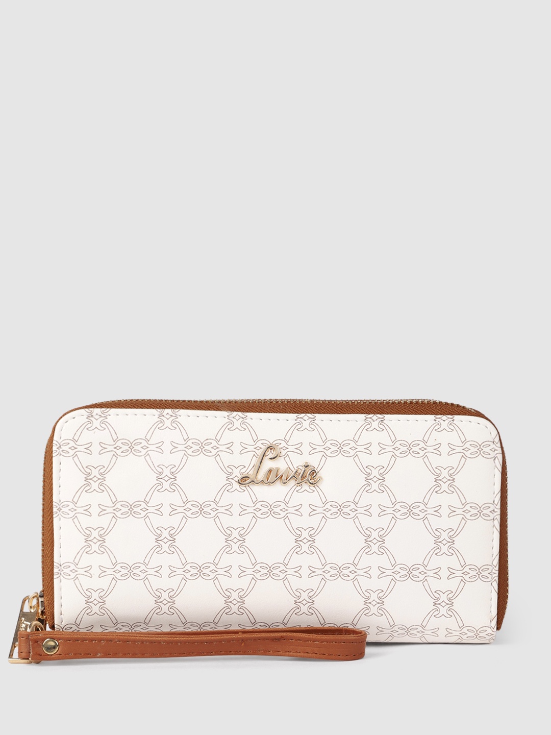 

Lavie Abstract Printed Zip Around Wallet, White