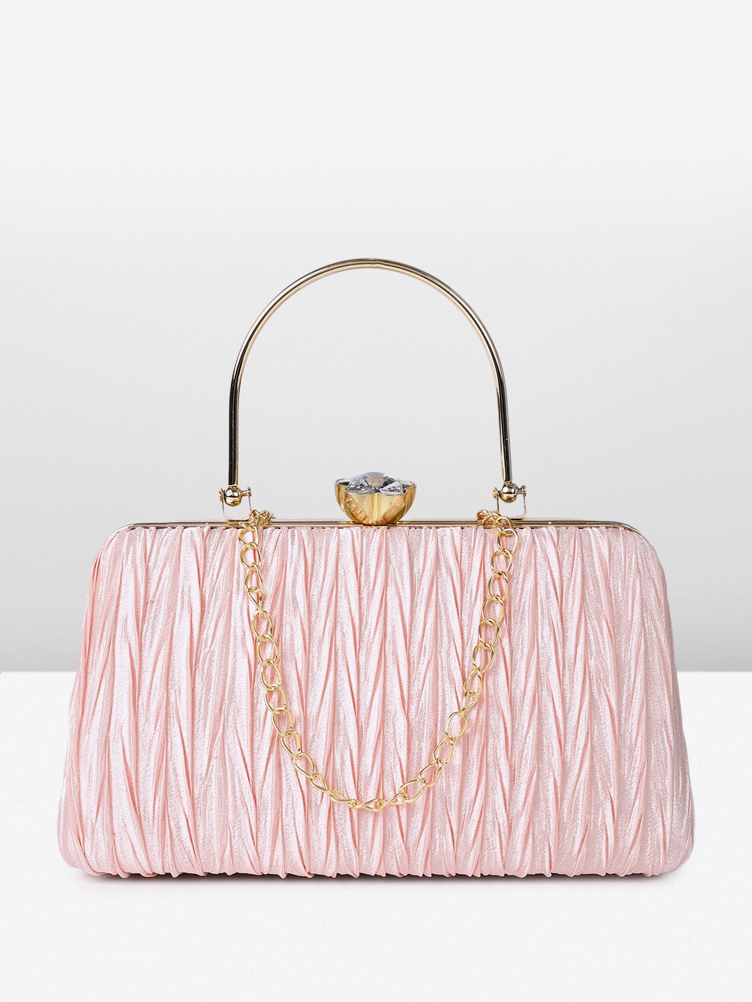 

Lavie Textured Box Clutch, Pink