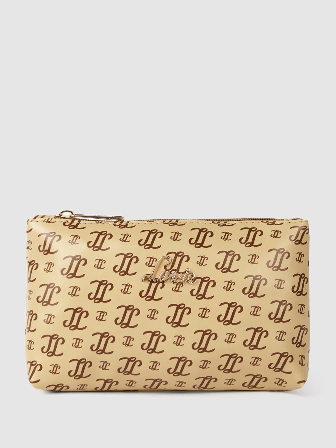 

Lavie Brand Logo Printed Purse, Beige