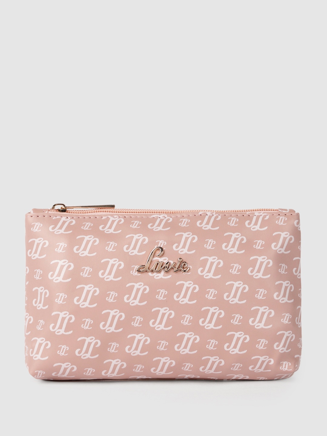 

Lavie Brand Logo Printed Purse Clutch, Pink