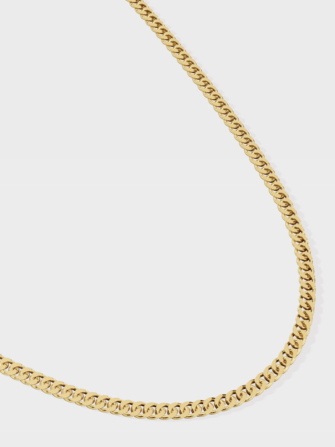 

Anushka Jain Jewellery 925 Sterling Silver Gold-Plated CZ Studded Mini Cuban Chain