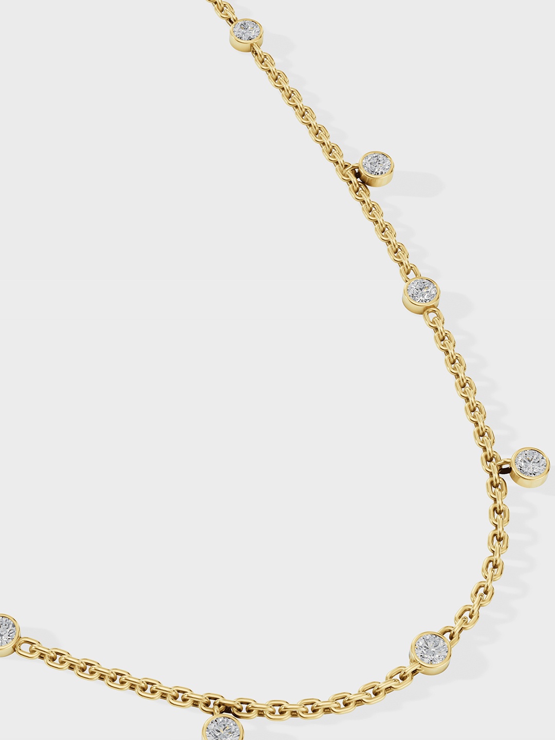 

Anushka Jain Jewellery 925 Sterling Silver Gold-Plated Cubic Zirconia Necklace