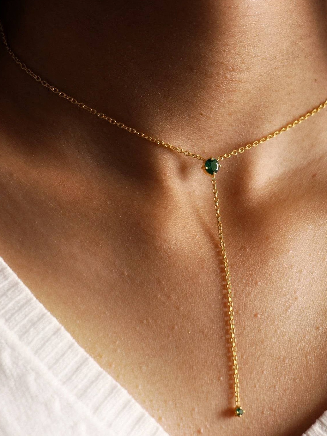 

Anushka Jain Jewellery 925 Sterling Silver Gold-Plated CZ Studded Chain