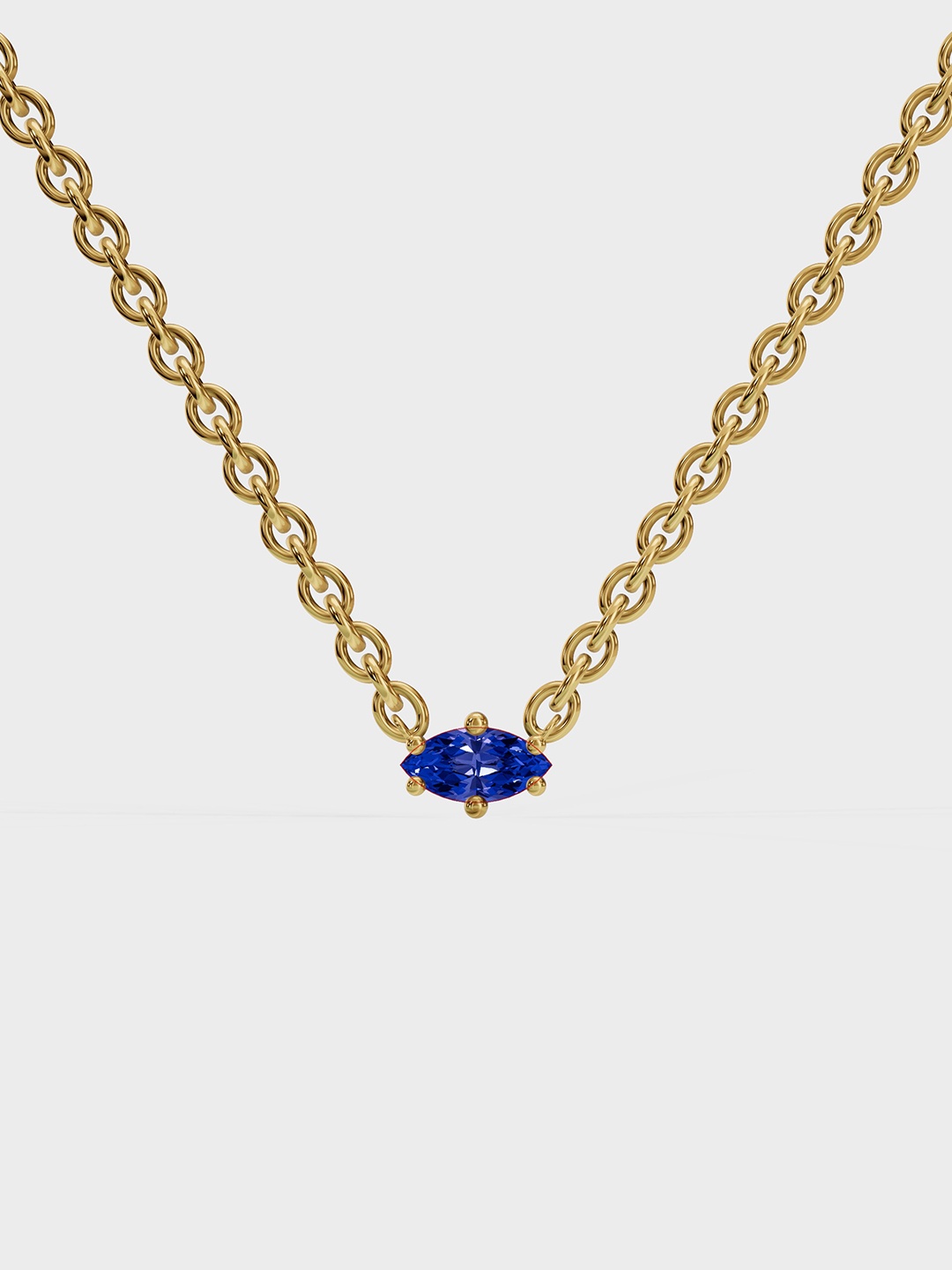 

Anushka Jain Jewellery 925 Sterling Silver Gold-Plated CZ Studded Chain