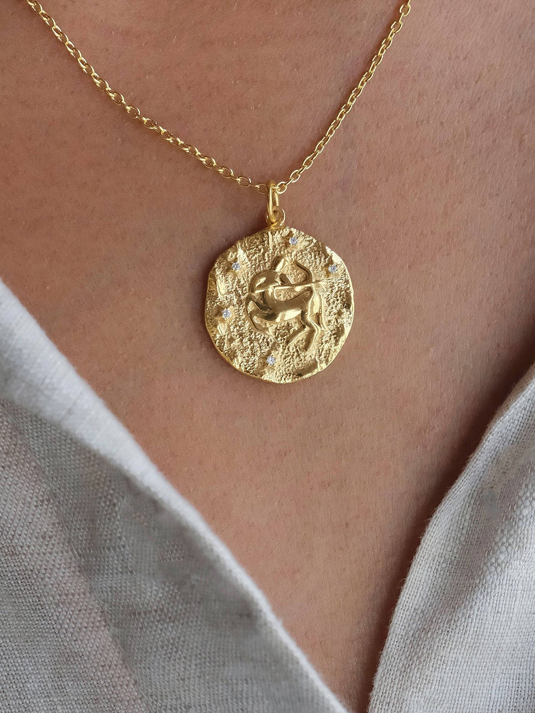 

Anushka Jain Jewellery 925 Sterling Silver Gold Plated Pendant With Chain