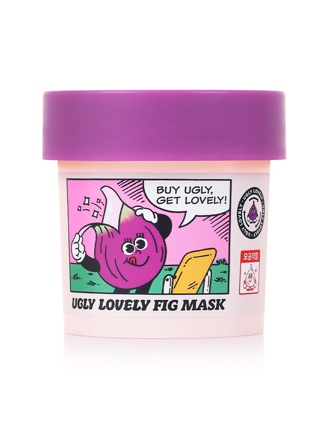 

The Face Shop Ugly Lovely Fig Mask & Exfoliator Scrub - 100 ml, White