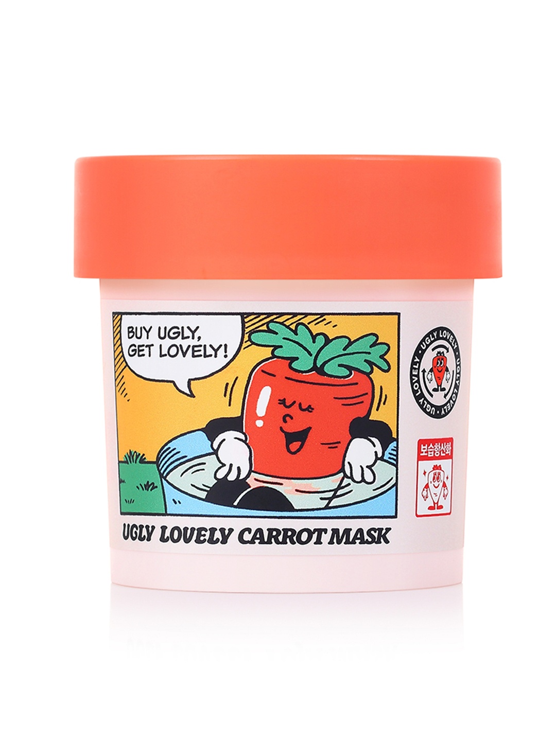 

The Face Shop Ugly Lovely Carrot Mask- 100ml, White