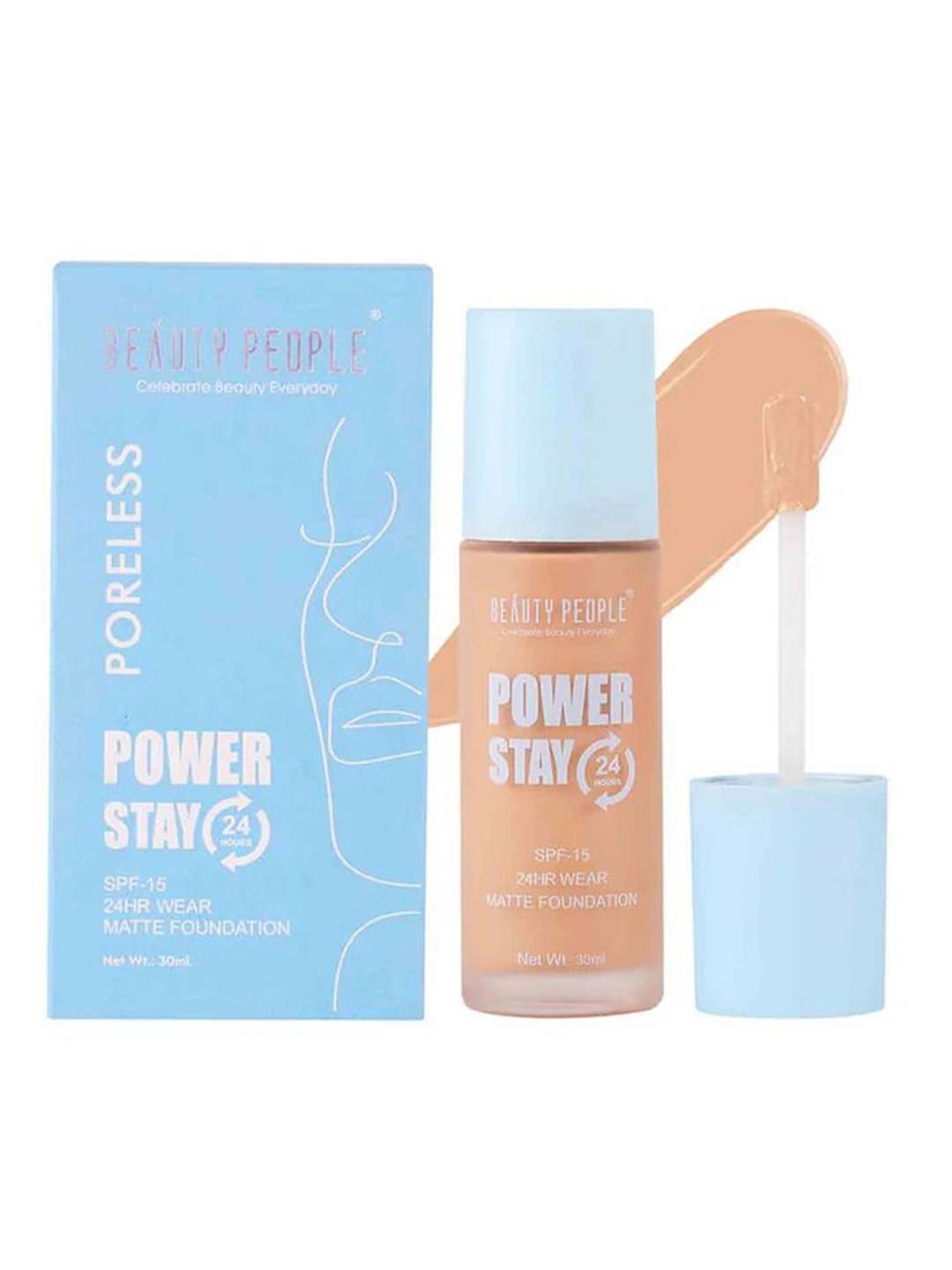 

Beauty People Power Stay SPF15 24Hr Wear Matte Foundation 30 ml - Ivory 01, Beige