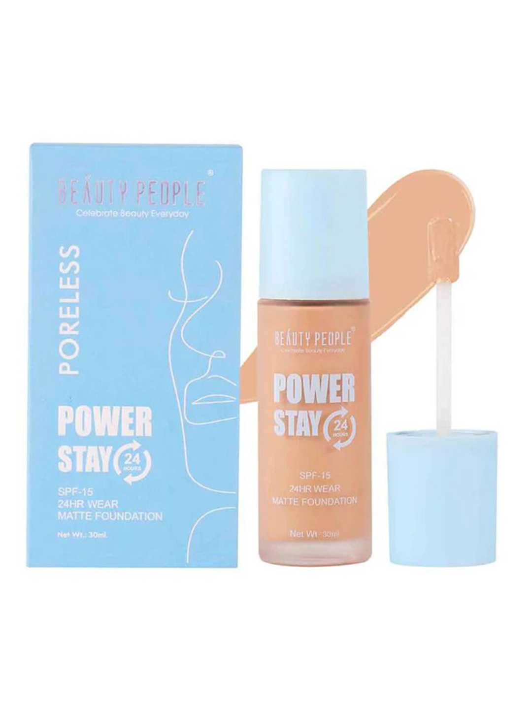 

Beauty People Power Stay SPF15 24Hr Wear Matte Foundation 30 ml - Natural Light 02, Beige