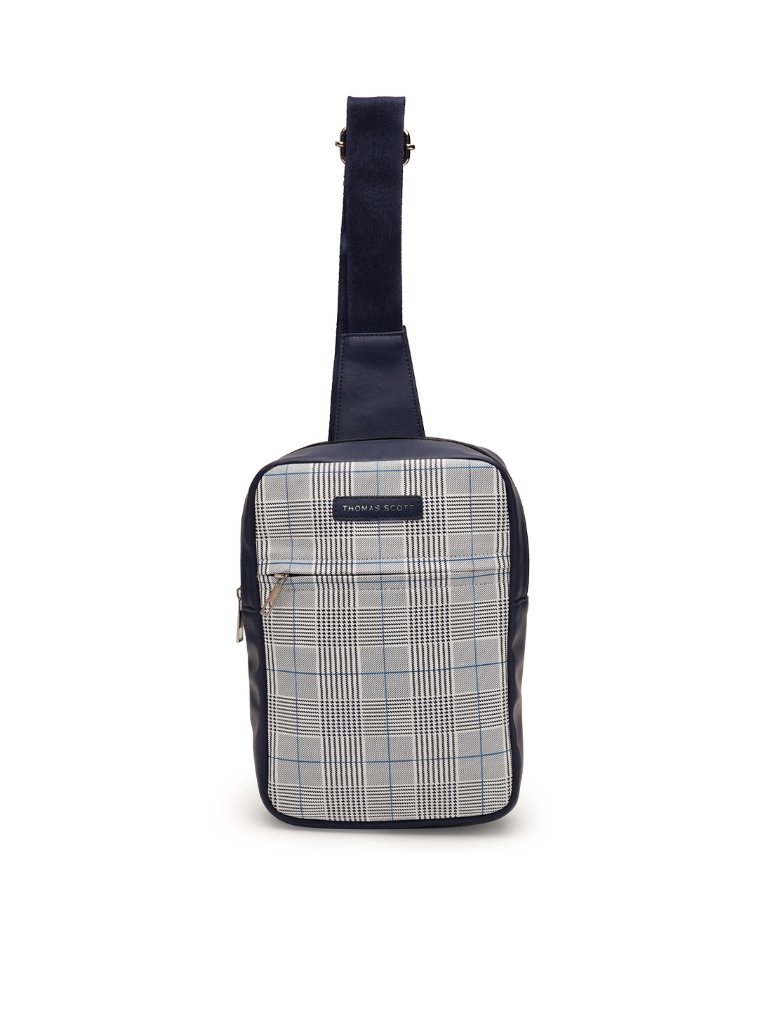 

Thomas Scott Men Printed Messenger Bag, Navy blue