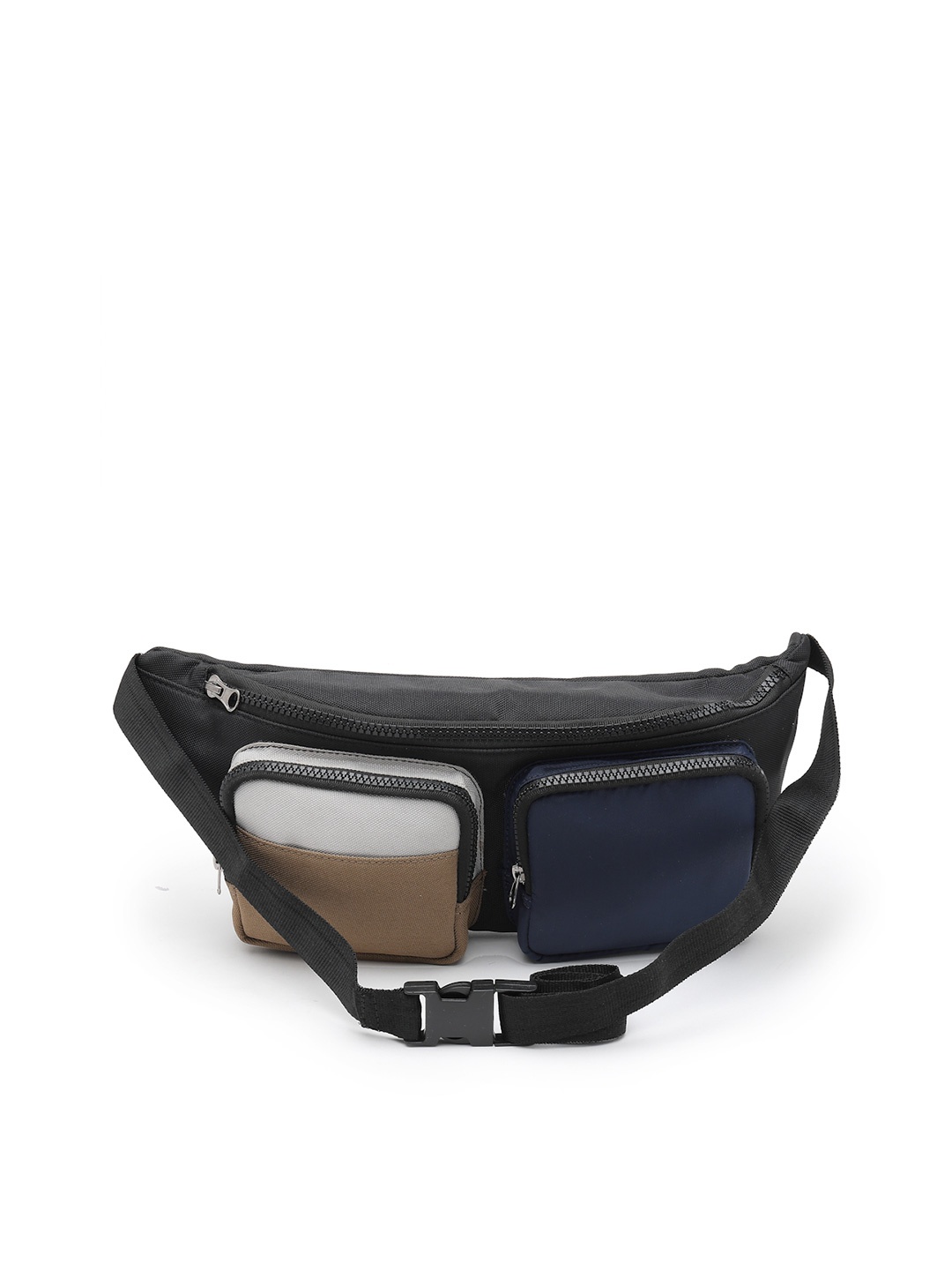 

Thomas Scott Men Colourblocked Waist Pouch, Black