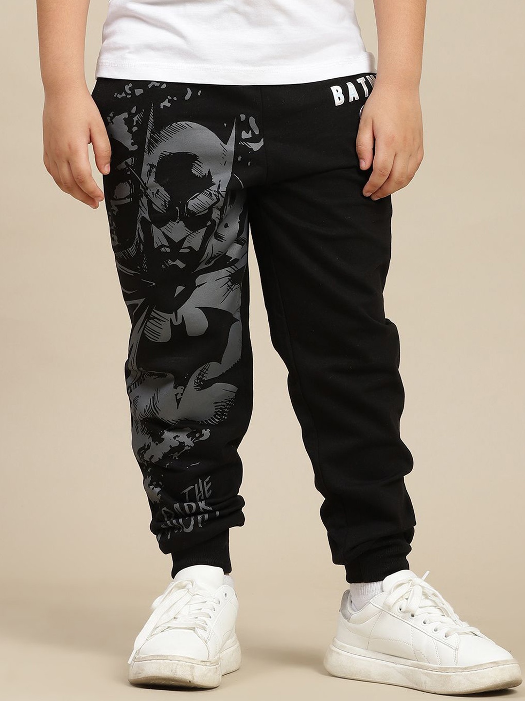 

Kids Ville Boys Batman Printed Jogger Track Pant, Black