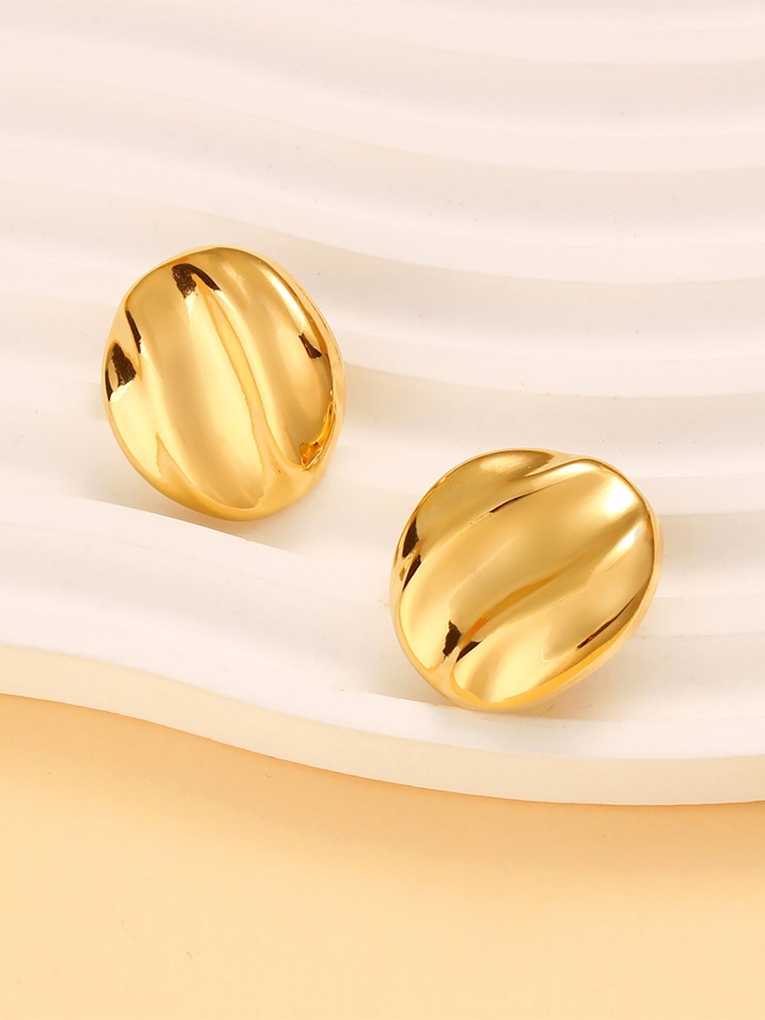 

MYKI Gold-Plated Stainless Steel Contemporary Studs