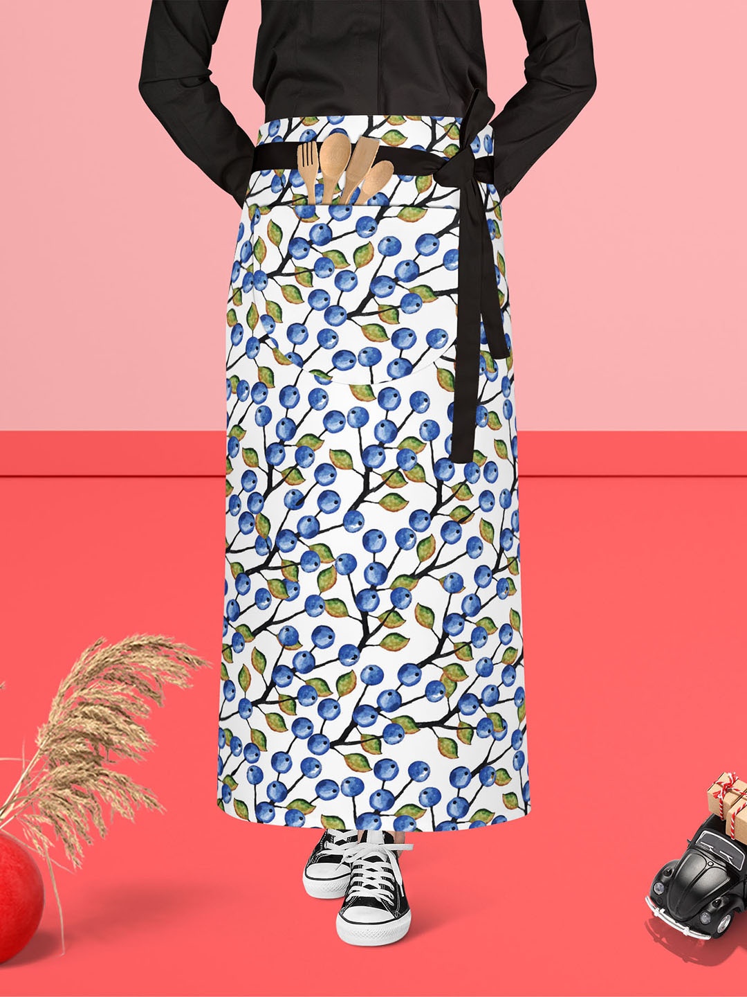 

ArtzFolio Blue & White Printed Cotton Aprons
