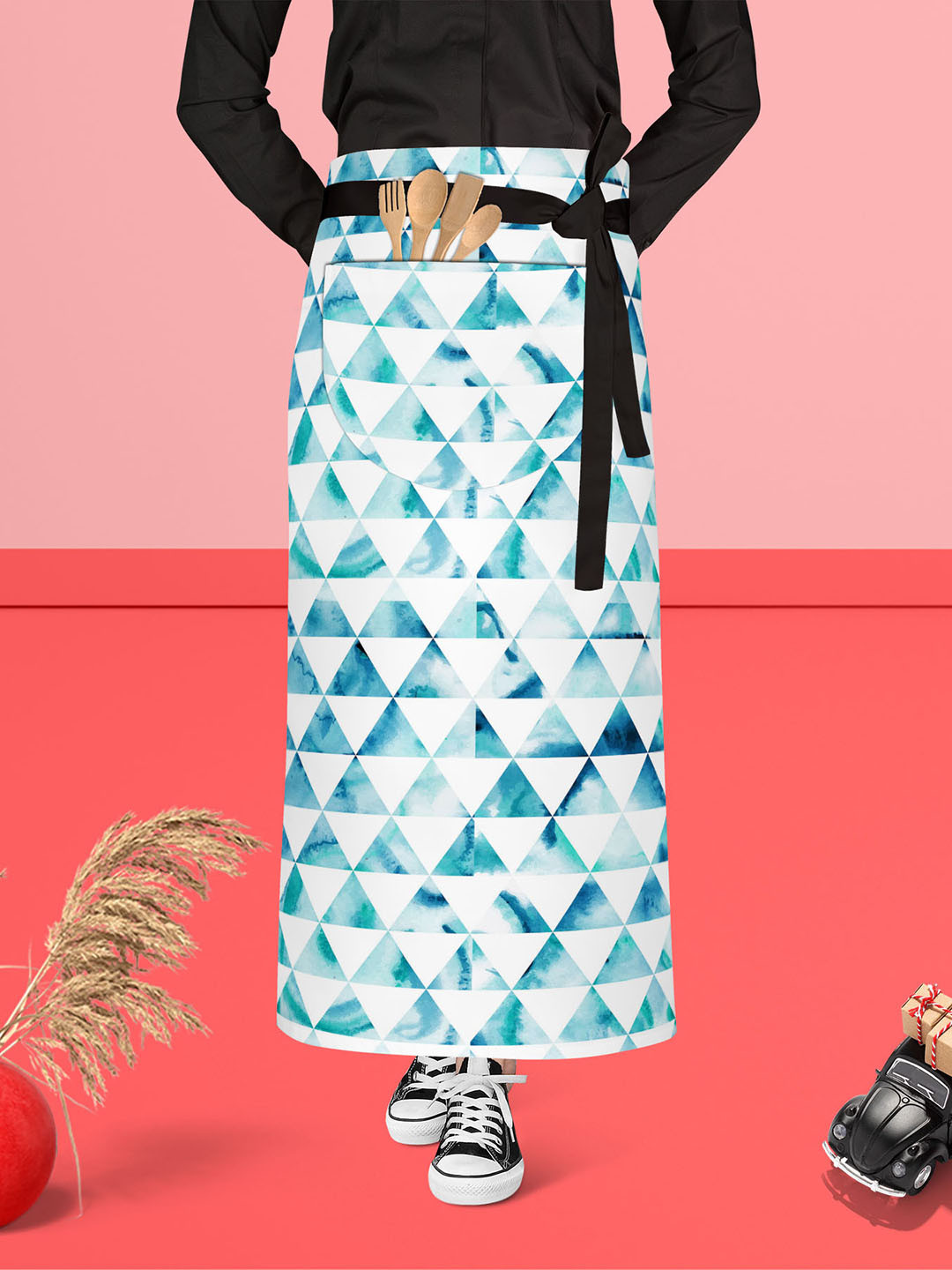 

ArtzFolio Blue & White Printed Cotton Aprons