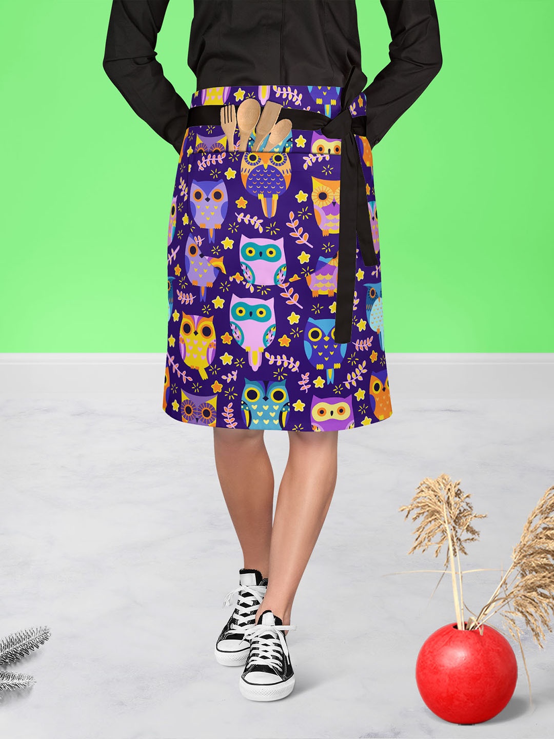

ArtzFolio Blue & Purple Printed Cotton Aprons