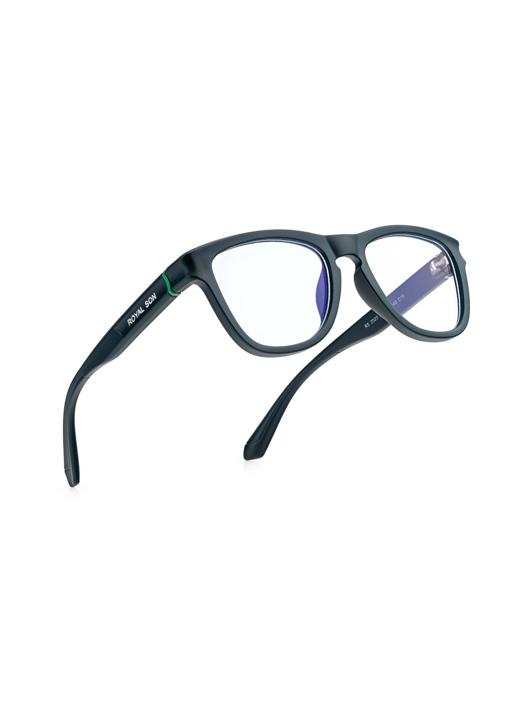 

ROYAL SON Unisex Full Rim Wayfarer Frame, Black