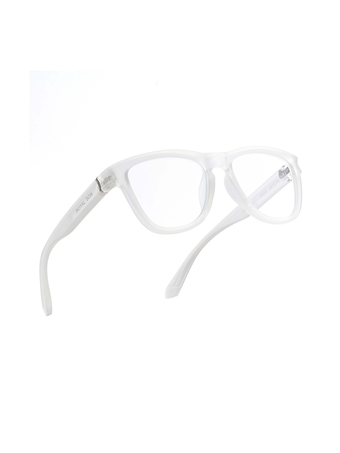 

ROYAL SON Unisex Full Rim Wayfarer Frame, White