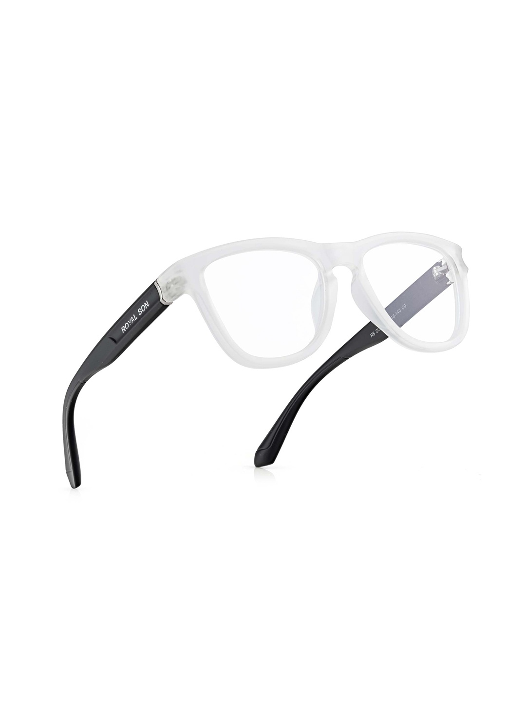 

ROYAL SON Unisex Full Rim Wayfarer Frame, White