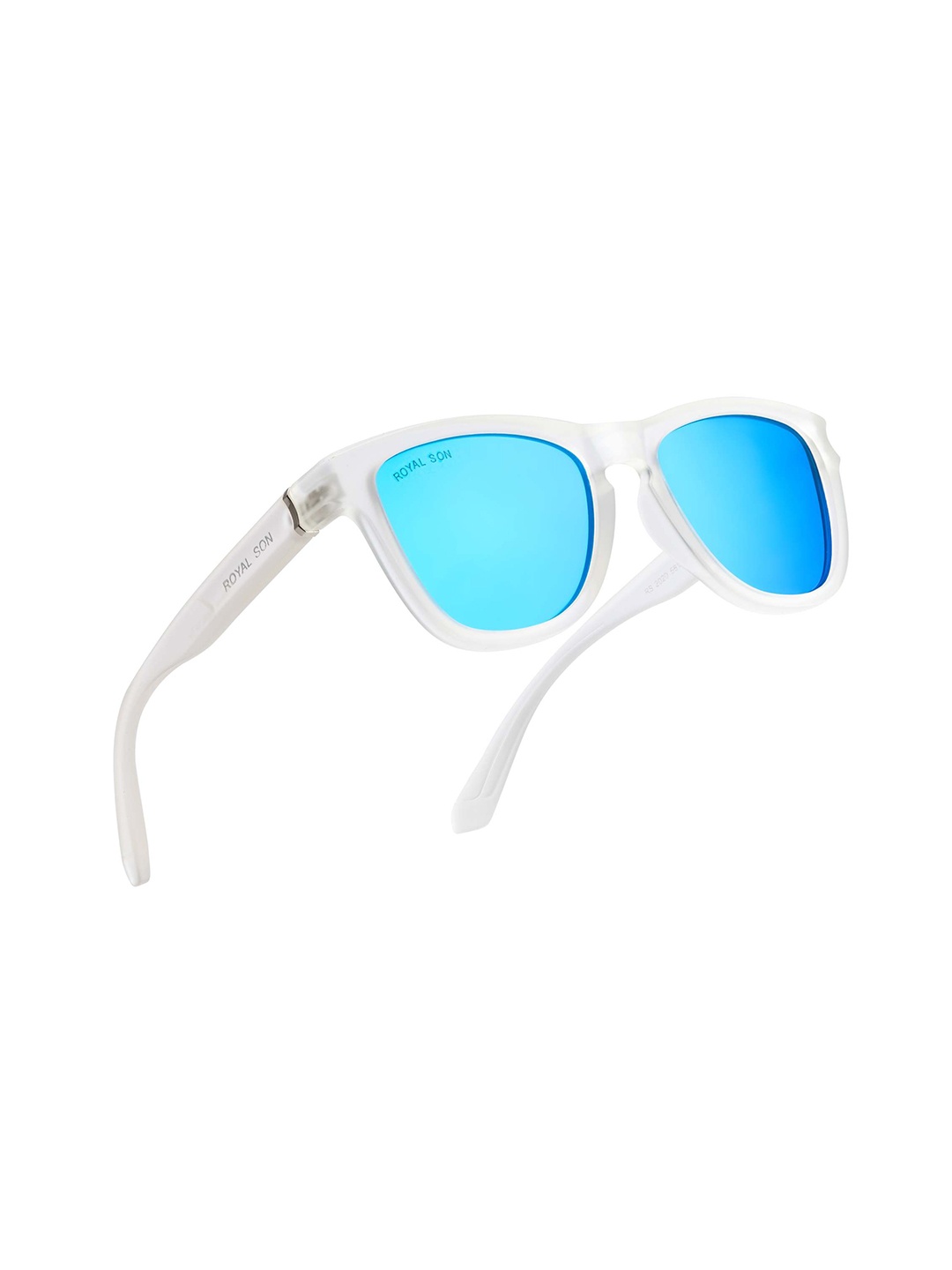 

ROYAL SON Unisex Wayfarer Sunglasses with Polarised Lens, Blue