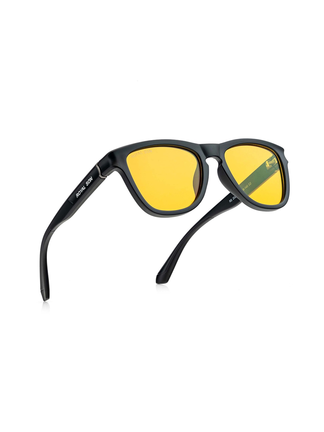 

ROYAL SON Unisex Wayfarer Sunglasses With Polarised Lens SG-RS2020-C2, Yellow