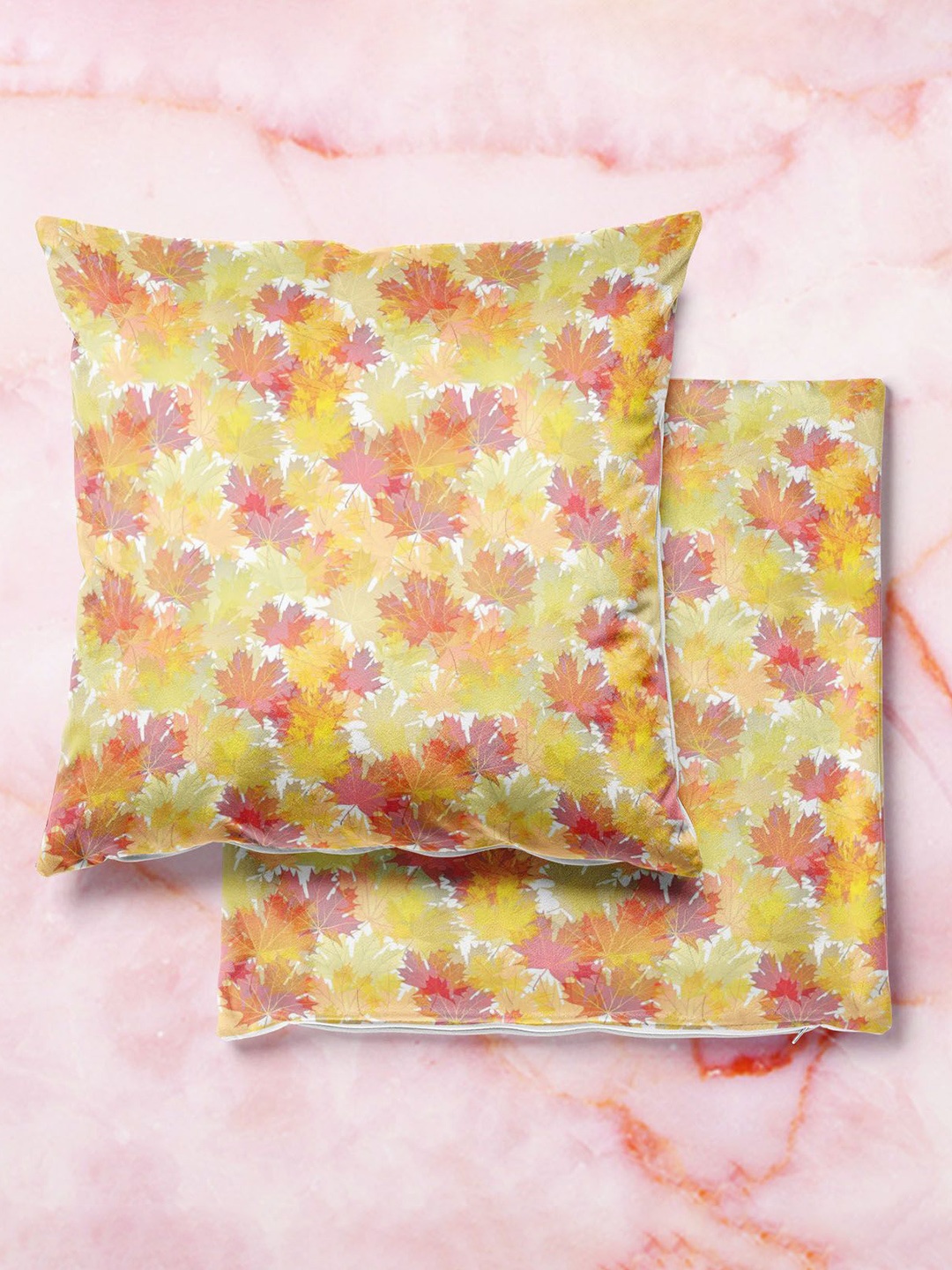 

ArtzFolio Multicoloured Set of 2 Velvet Square Cushion Covers, Multi