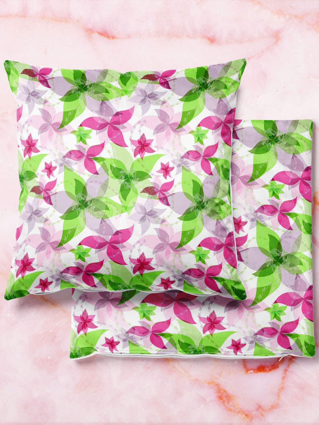 

ArtzFolio Multicoloured Set of 2 Square Cushion Covers, Multi