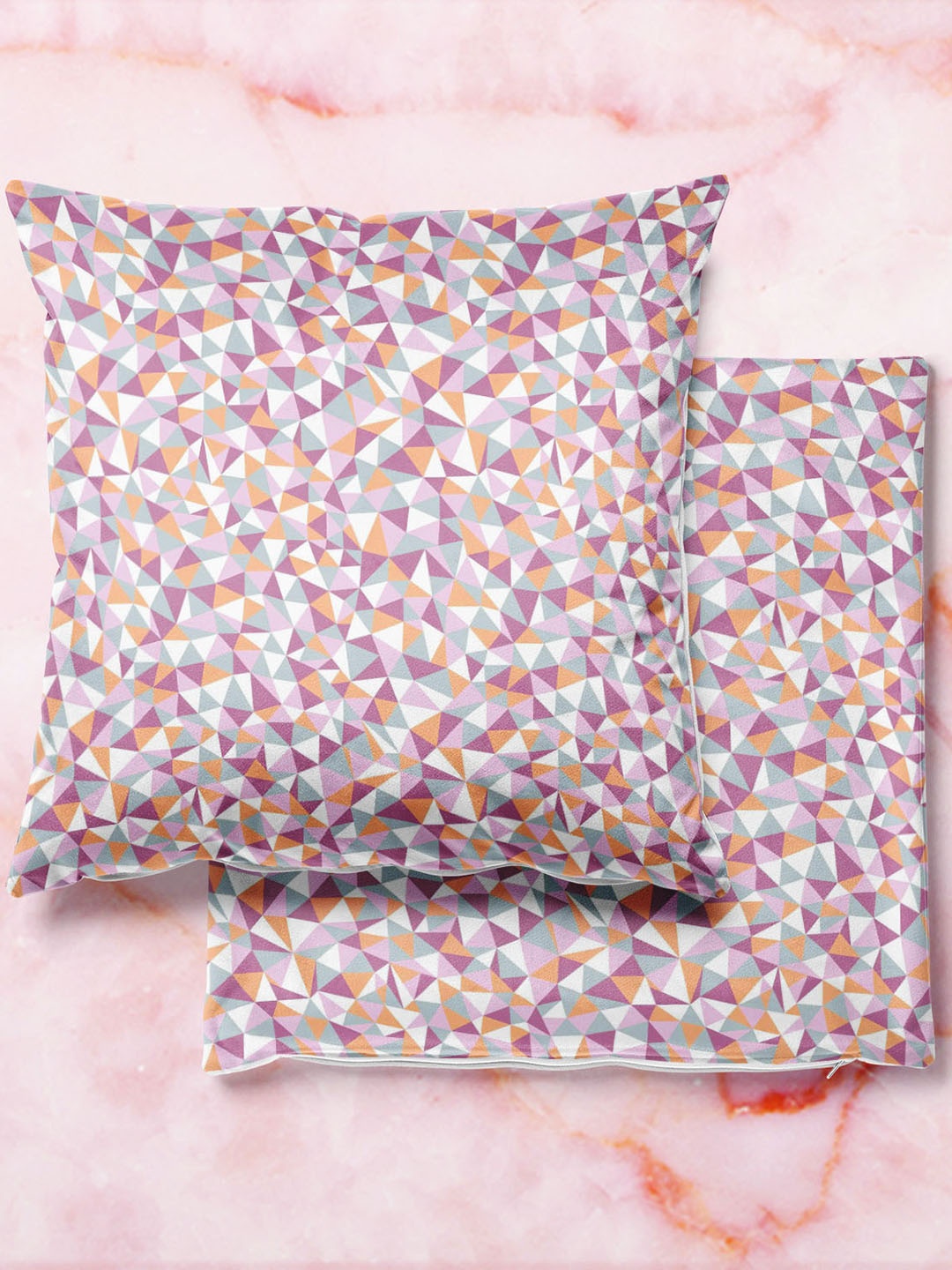 

ArtzFolio Multicoloured Set of 2 Square Cushion Covers, Multi