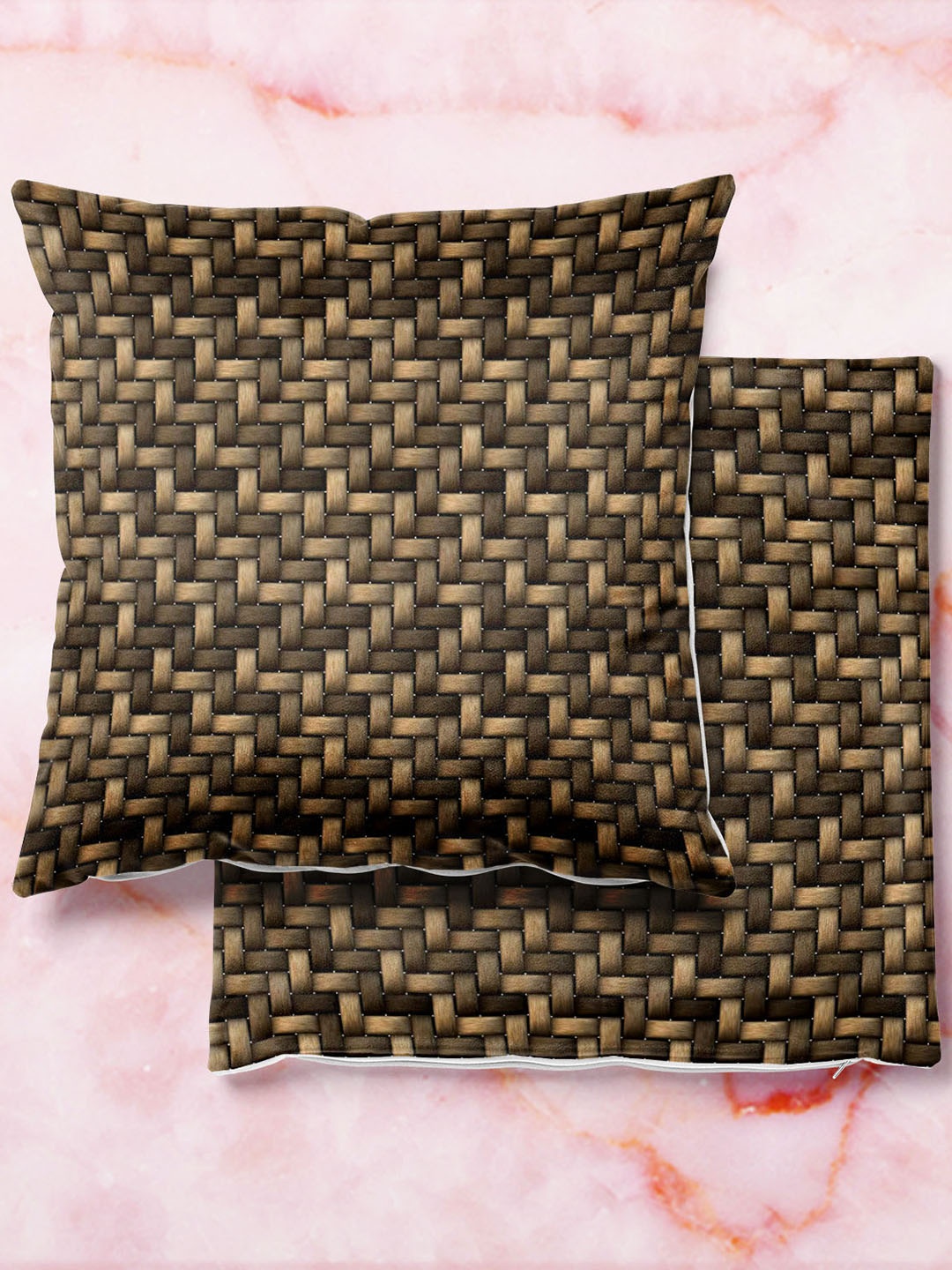 

ArtzFolio Multicoloured Set of 2 Square Cushion Covers, Multi