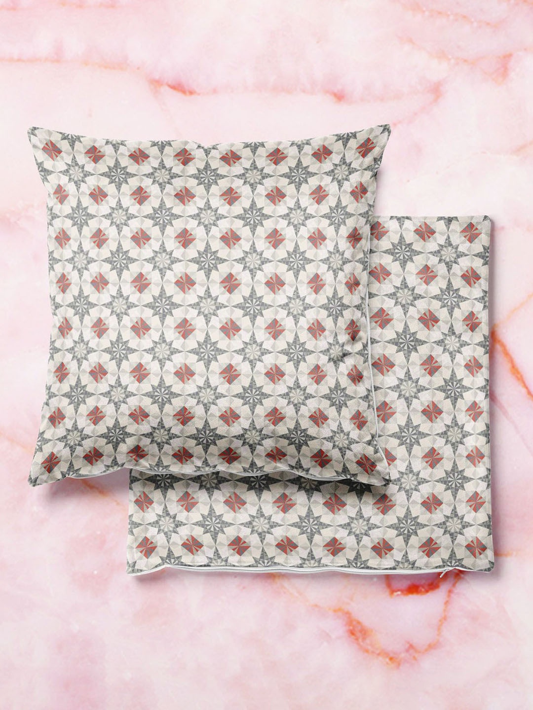 

ArtzFolio Multicoloured Set of 2 Square Cushion Covers, Multi